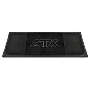 Plataforma de Peso Muerto ATX® - goma granulada de alta densidad - con logo ATX® Outline - Negro