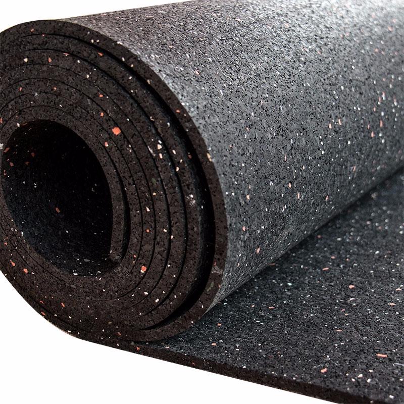 Alfombra de goma 8mm de espesor con 10 de partículas en rojo y blanco rollo de 10m² Alfombra de goma 8mm de espesor con 10 de partículas en rojo y blanco rollo de 10m²