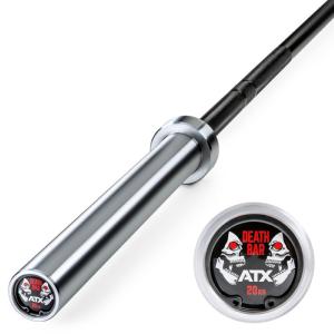 ATX Death Bar +700kg - barra olmpica con el crneo - negro / cromo