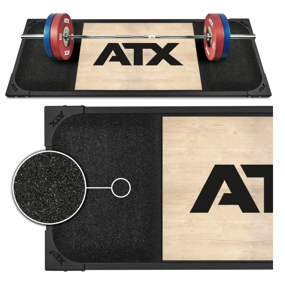 Plataforma de Peso Muerto ATX® - goma granulada de alta densidad - con logo ATX® II