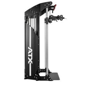 ATX® Estación de tracción por cable: extra ancha con 2 columnas de pesas enchufables de 90 kg y accesorios.
