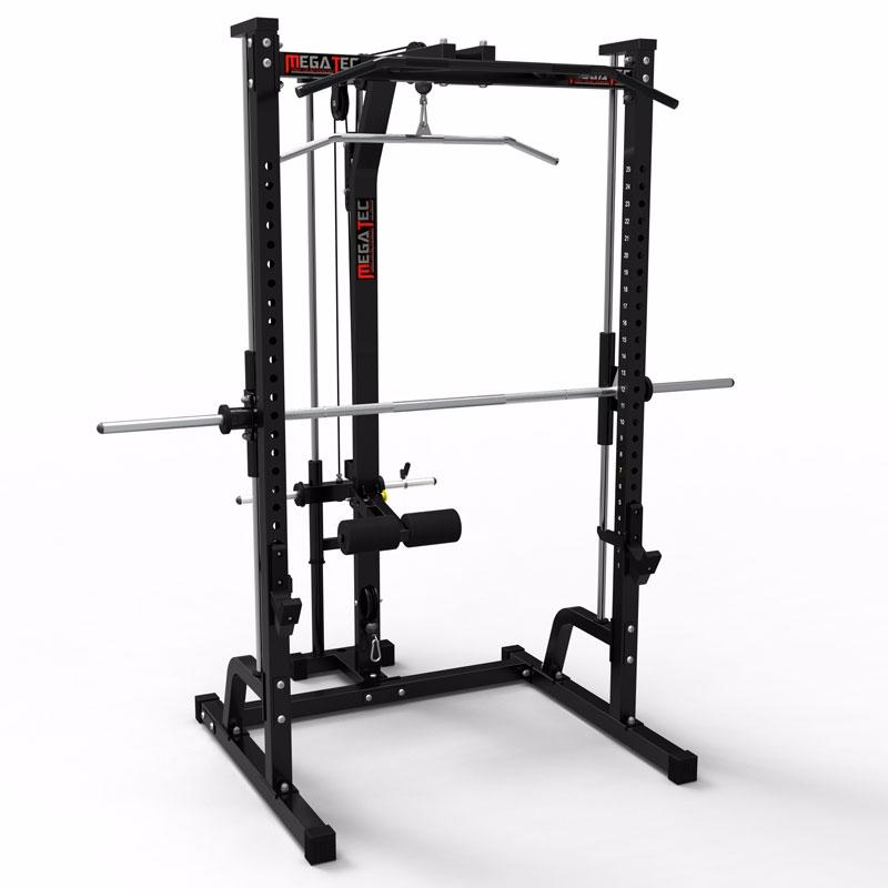 Máquina de musculación - Multipress tipo smith con estación de poleas