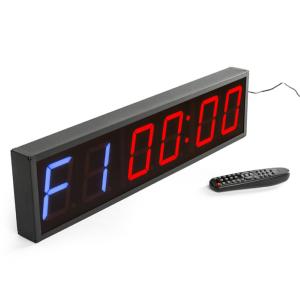 Timer Reloj digital de pared con cronmetro para gimnasio de 6 dgitos
