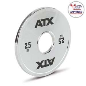 ATX® Discos de peso de acero calibrados - pesos disponibles: 0,25kg, 0,5kg, 1,25kg y 2,5kg - Precio por unidad