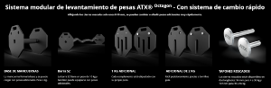 ATX® Octa Dumbells - Mancuernas ajustables 2 x 24kg