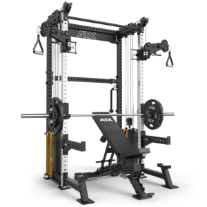 ATX® Cable Half Rack - Medio rack con cruce de poleas con 2 columnas de peso de 90 kg