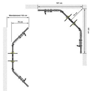 ATX® Máquina de gimnasio - cruce de poleas 600 - carga con discos