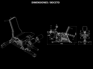 ATX® Combo de Extensión y flexión de piernas / Máquina de musculación