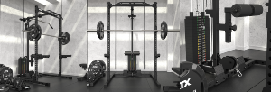 ATX® Estación de poleas para half rack HRX-510 - carga con columna de pesas 100 kg