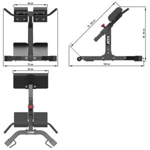 ATX® Silla romana - hiperextensión 45º 