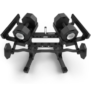 ATX® Soporte de almacenamiento ajustable para mancuernas octogonales - XL