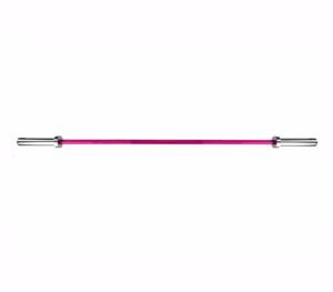Barra técnica de aluminio 7,5kg, para gimnasia, 50mm x 183 cm, color rosa