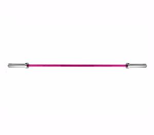 Barra técnica de aluminio 7,5kg, para gimnasia, 50mm x 183 cm, color rosa