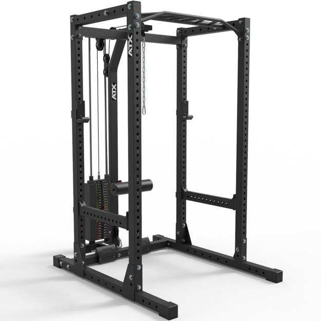 ATX® - POWER RACK 720 - Jaula de potencia + estación de poleas con columna de peso 115 kg