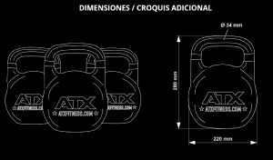 ATX® Kettlebell Profesional de Competición - de 8 a 48kg