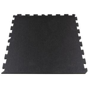 Gymfloor® pavimento de caucho tipo puzzle, placas de 956 x 956 x 10 mm - negro