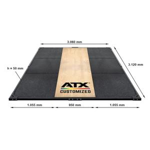 ATX® Plataforma de entrenamiento - Power Rack - 3 x 3 m