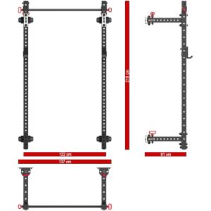 ATX® Fold Back Rack 750 - Rack Plegable de pared