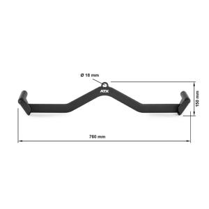 ATX® Lat Foam Grip - Maneral ancho para remo 75 cm - Posición interior