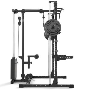 ATX® Set completo Half Rack 510 con multipress + estación de poleas con placas de peso de 100 kg  - Altura 196 cm