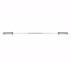 Barra técnica de aluminio 7,5kg, para gimnasia, 50mm x 183 cm, cromada