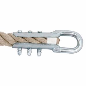 ATX® Cuerda para escalar de cáñamo genuino HQ - con ojal - 4 metros