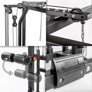 ATX® - POWER RACK 720 - Jaula de potencia + estación de poleas con columna de peso 115 kg