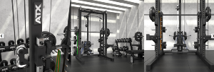 ATX® Estación de poleas para Multipower MPX-780 - carga con discos de peso