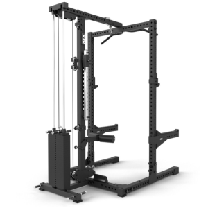 ATX® HALF RACK 780 con estación de poleas - carga con columna de pesos 125kg