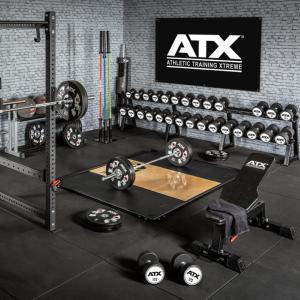 ATX® Banner 200 x 125 cm - Logotipo ATX® blanco sobre fondo negro