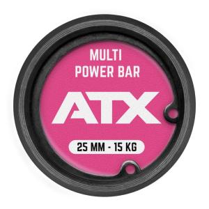 ATX® Cerakote Multi Bar - Barra olímpica mujeres 15kg - Prison Pink