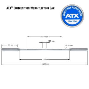 ATX® Barra de Halterofilia de competición