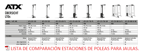 ATX® POWER RACK PRX-610 Altura 198 CM con poleas