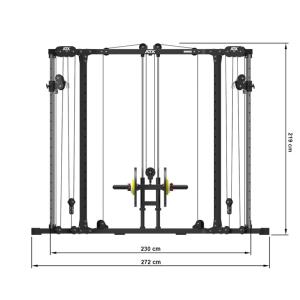 ATX® Máquina de gimnasio - cruce de poleas 600 - carga con discos