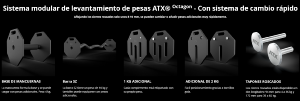 ATX® Octa Dumbells - Mancuernas ajustables 2 x 36 kg