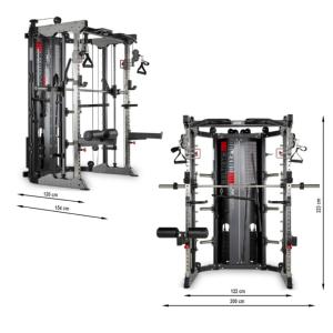 ATX® Multigym GMX-2000 con 2 columnas de peso de 90 kg