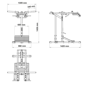 ATX® Lever Arm Squat - Máquina de musculación 3 en 1