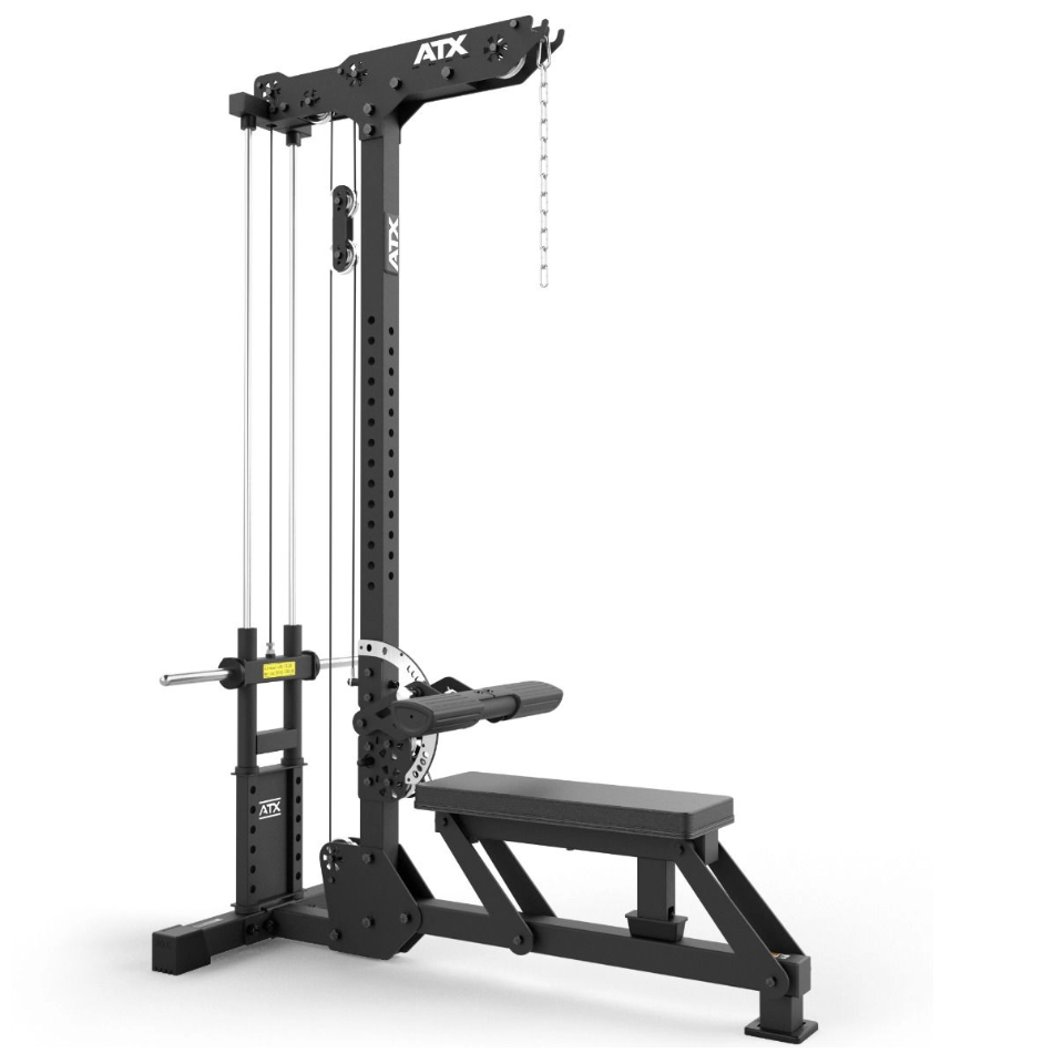 ATX® Estación de poleas y máquina de remo - carga con discos de peso