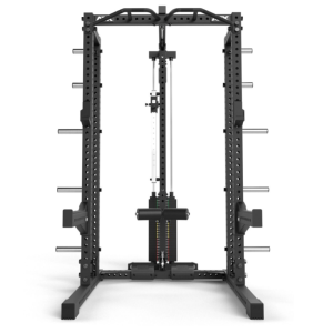 ATX® HALF RACK 780 con estación de poleas - carga con columna de pesos 125kg + extensión de almacenamiento