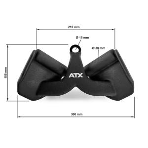 ATX® Foam Grip - Maneral estrecho para remo - 20 cm - interior