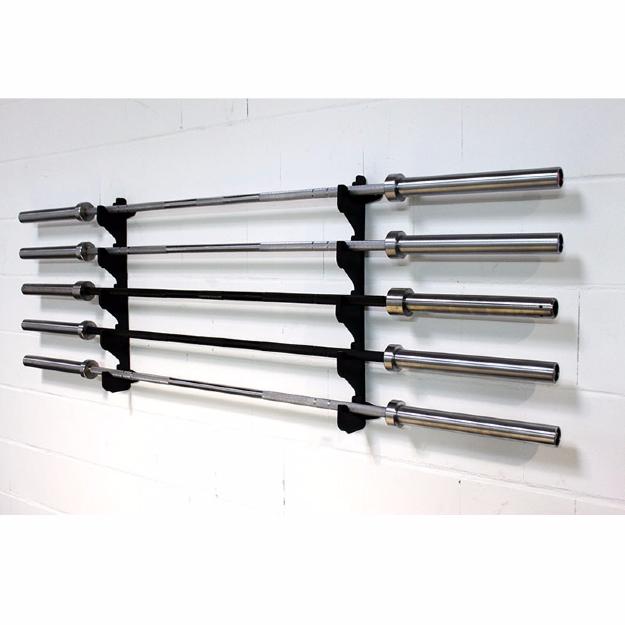Estante para 5 barras, de montaje en pared
