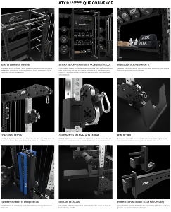 ATX® Multi Cable Rack MCR-780 - Estación completa - Multigimnasio THE WALL