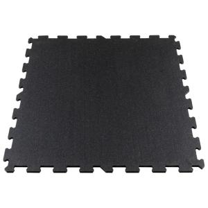 Gymfloor® pavimento de caucho tipo puzzle, placas de 956 x 956 x 10 mm - negro