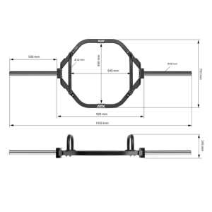 ATX® Hex Bar XL - Barra hexagonal XL