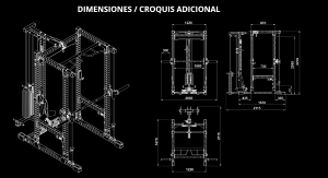 ATX® POWER RACK KPS-200 con estación de poleas PRO - columna de pesos + multipower