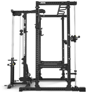 ATX® POWER RACK KPS-200 con estación de poleas PRO - carga con discos + multipower