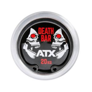ATX® Death Bar +700kg - barra olímpica con el cráneo - negro / cromo