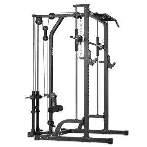 ATX® Máquina de musculación - Multipress tipo smith 30mm - con estación de poleas