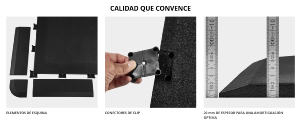 Gymfloor®  Panel protector de suelo CleanFit - 20 mm de espesor