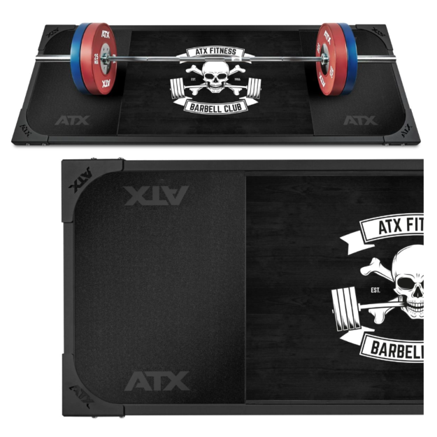 Plataforma de Peso Muerto ATX® con el logo de Barbell Club - Negro